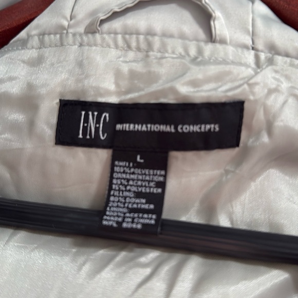I.N.C. International Concepts 80% Down Blend Platinum Hooded Ski Parka J… - Picture 11 of 11
